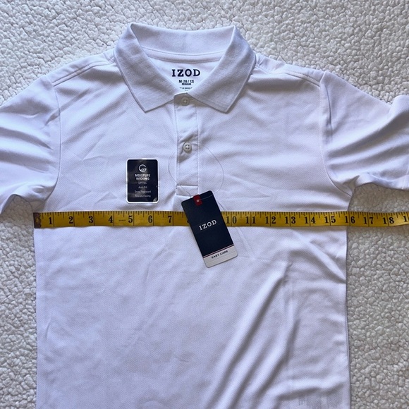 IZOD Kids White Polo Shirt - Picture 2 of 9